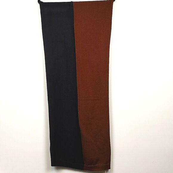 Summersalt 2-Tone Scarf Black and Brown NWT - Picture 2 of 9